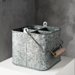 Humdakin zink bucket förvaringslåda, 25x25 cm