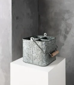 Humdakin zink bucket förvaringslåda, 25x25 cm