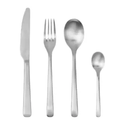Hune bestickset brushed satin 4 delar, Rostfritt stål