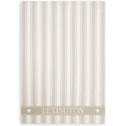 Icons Waffle Striped kökshandduk 50x70 cm, Beige-white