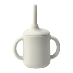 Idun mugg med sugrör silikon 120 ml, Vanilla