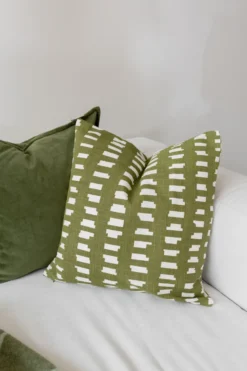 Ikat Block kuddfodral 50x50 cm, Grön