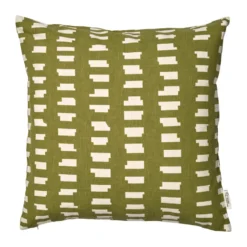 Ikat Block kuddfodral 50x50 cm, Grön