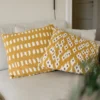 Ikat Block kuddfodral 50x50 cm, Yellow