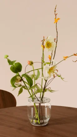 Ikebana vas rostfritt stål, Liten