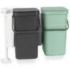 Inbyggnadssystem Sort & Go 2x12L, Mörkgrå & jade green