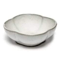 Inku räfflad skål S Ø9 cm, White