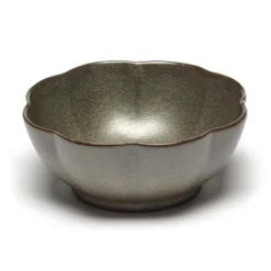 Inku räfflad skål XL Ø15 cm, Green