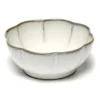 Inku räfflad skål XL Ø15 cm, White