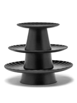 Inku tårtfat L Ø24 cm, Black