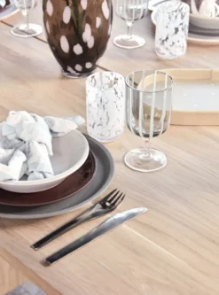 Jali glas, White