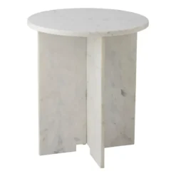 Jasmia sidobord, Vit marmor