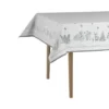 Julemorgen duk , Vit-grön, 140x240 cm