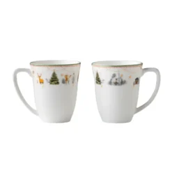 Julemorgen glöggmugg 2-pack, Vit-multi