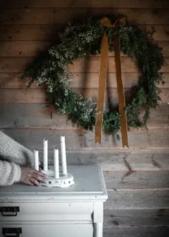 Julemorgen Story ljusstake, Vit