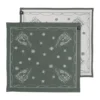 Julemorgen tygservett 45x45 cm 2-pack, Vit-grön