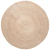 Jute matta Ø150 cm, Natur