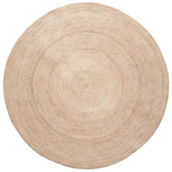 Jute matta Ø150 cm, Natur