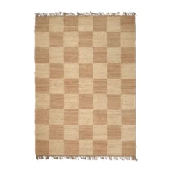 Jute Squares matta, Natural, 170x230 cm