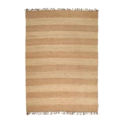 Jute Stripes matta, Natural jute, 250x350 cm