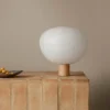 Kami bordslampa, Ek, Ø46 cm