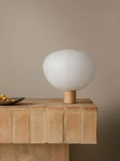 Kami bordslampa, Ek, Ø46 cm