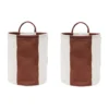 Kara förvaringskorg small Ø18x22 cm 2-pack, Nutmeg