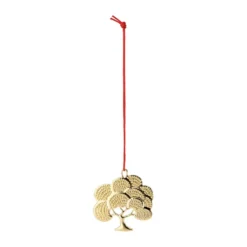 Karen Blixen oak dekorationshänge, Förgylld, 6 cm