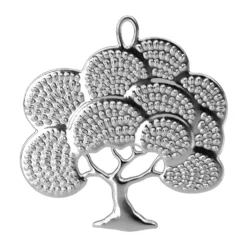 Karen Blixen oak dekorationshänge, Försilvrad, 6 cm
