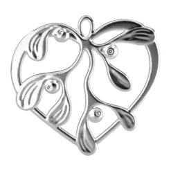 Karen Blixen under the mistletoe, Försilvrad, 6 cm