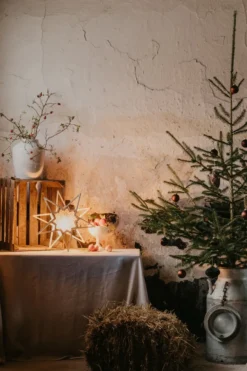 Karin adventsstjärna Ø45 cm, Natur