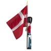 Kay Bojesen fanbärare med textilflagga, 50 cm