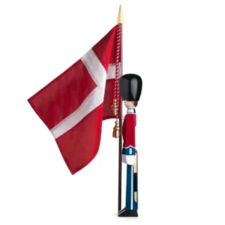 Kay Bojesen fanbärare med textilflagga, 50 cm