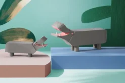 Kay Bojesen flodhäst liliput, Grå
