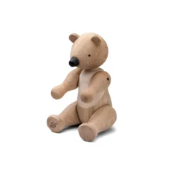 Kay Bojesen träbjörn medium, ek och lönn