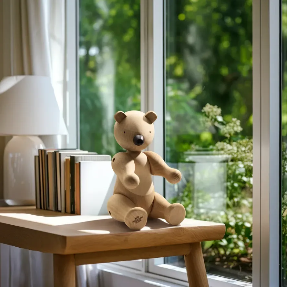 Kay Bojesen träbjörn stor, ek-lönn