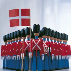 Kay Bojesen trumslagare, röd-blå