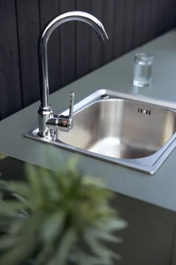 Kelia utekök bänkskåp, Antracit, 121x91x64 cm