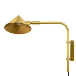 Kelly vägglampa kort arm, Guld