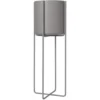 Kena kruka på ben M h80,5 cm Ø29 cm, Steel gray (mörkgrå)
