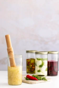 Kilner fermenteringsstöt, Ljust trä