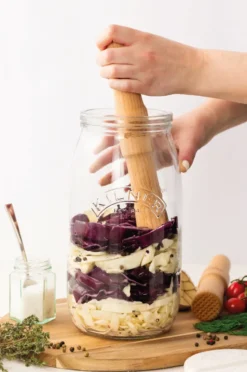 Kilner fermenteringsstöt, Ljust trä