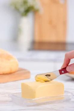 Kilner smörkniv set, Röd-rostfritt stål