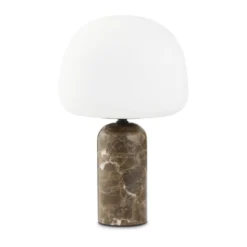 Kin bordslampa 33 cm, Brown marble