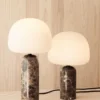 Kin bordslampa 40 cm, Brown marble