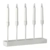 Kindle portabel adventsljusstake 30 cm, Vit
