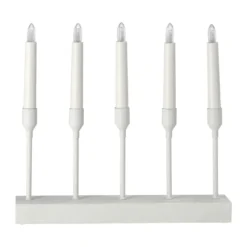 Kindle portabel adventsljusstake 30 cm, Vit