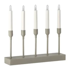 Kindle portabel adventsljusstake 30 cm, Beige