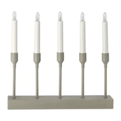 Kindle portabel adventsljusstake 30 cm, Beige
