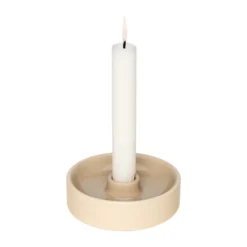 Kirnu ljusstake Ø11x3,5 cm, Beige